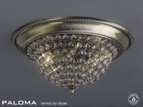 Paloma Crystal Ceiling Lights Diyas Flush Crystal Fittings Paloma Crystal Ceiling Lights Diyas Flush Crystal Fittings